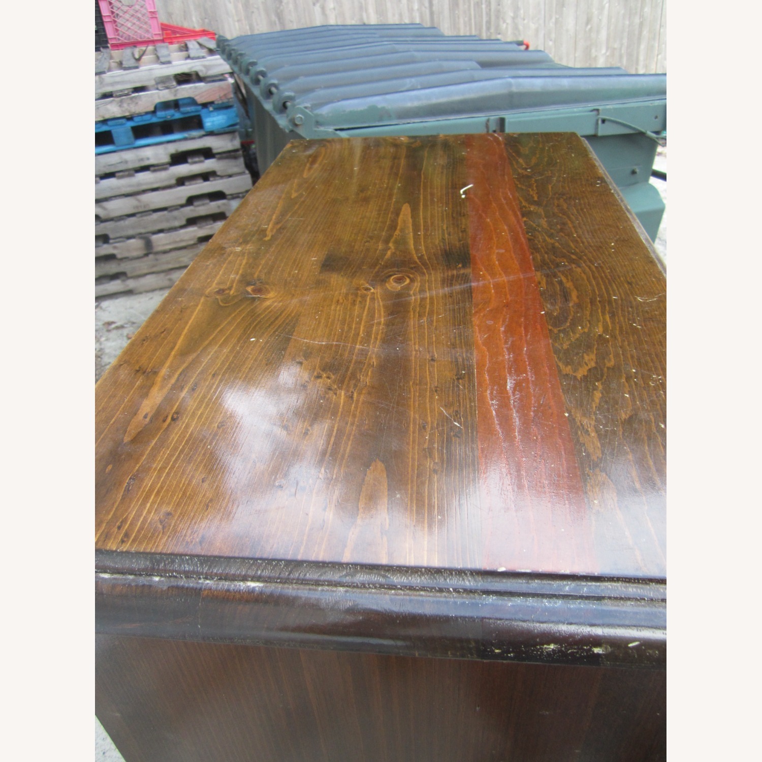 Vintage Tall Gentelmens Dresser, 6 Drawers - image-7