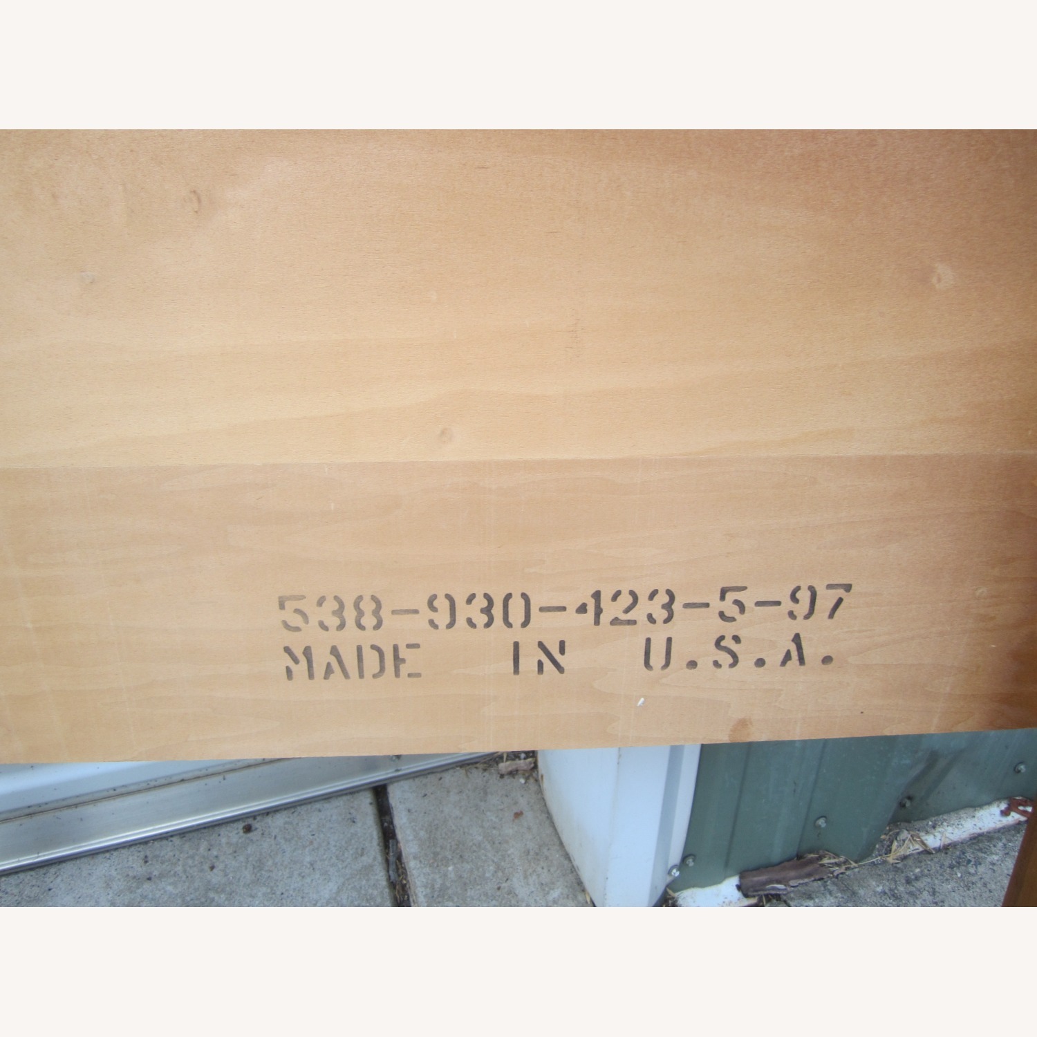 Vintage 90's Wood Twin Headboard Arch Top - image-8