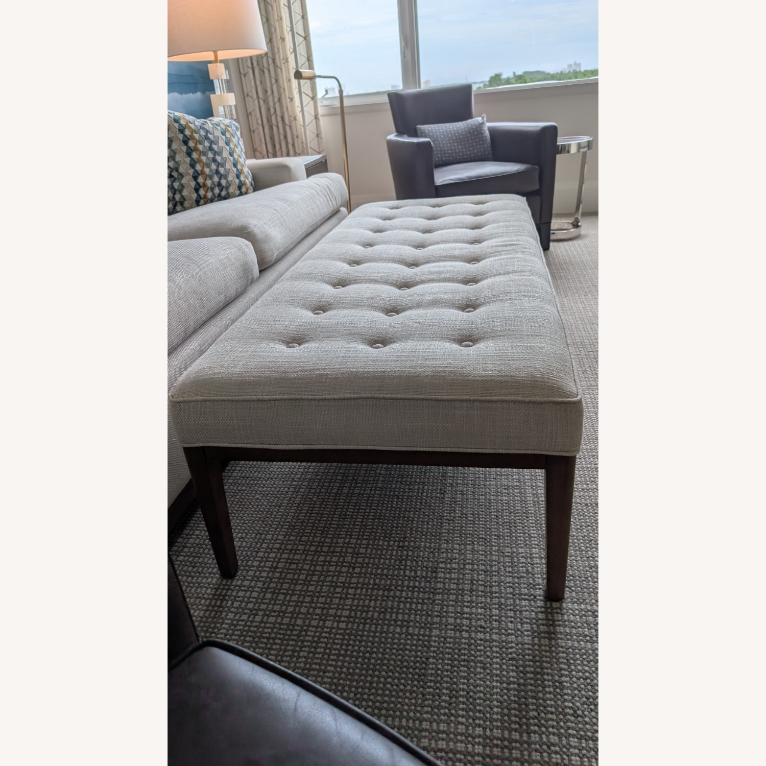 Mitchell Gold + Bob Williams Natural Fabric Bench - image-2