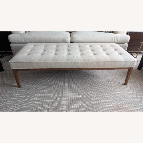 Used Mitchell Gold + Bob Williams Natural Fabric Bench for sale on AptDeco