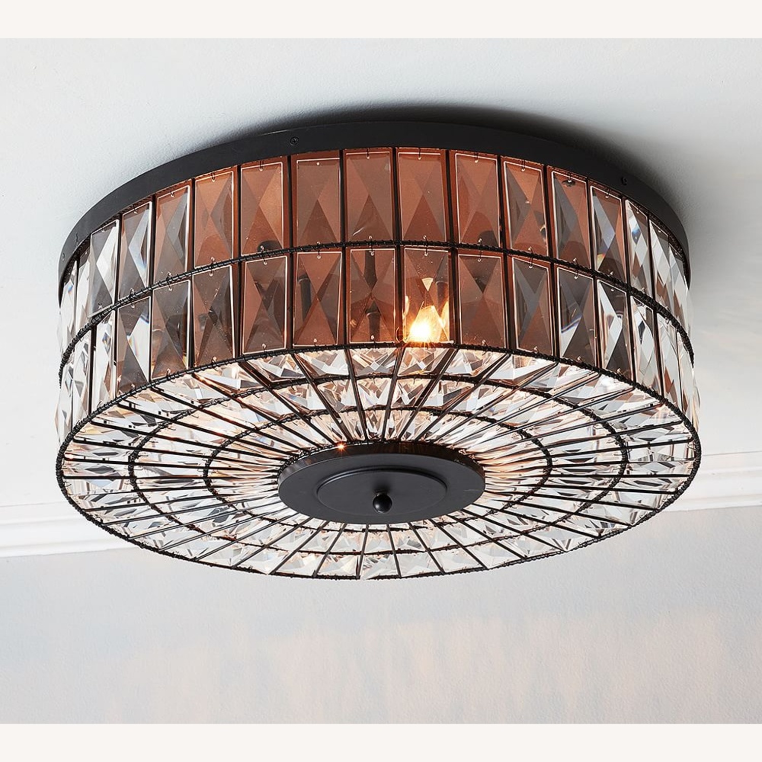 Pottery Barn Adeline Crystal Flush Mount Light - image-5