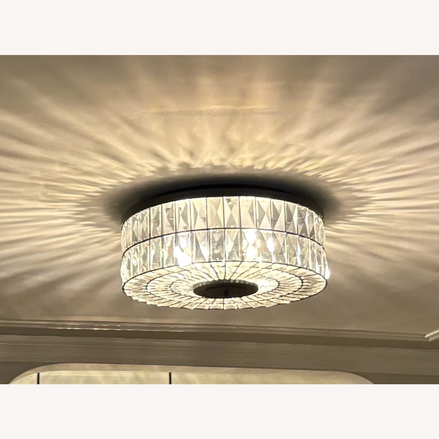 Pottery Barn Adeline Crystal Flush Mount Light - image-1