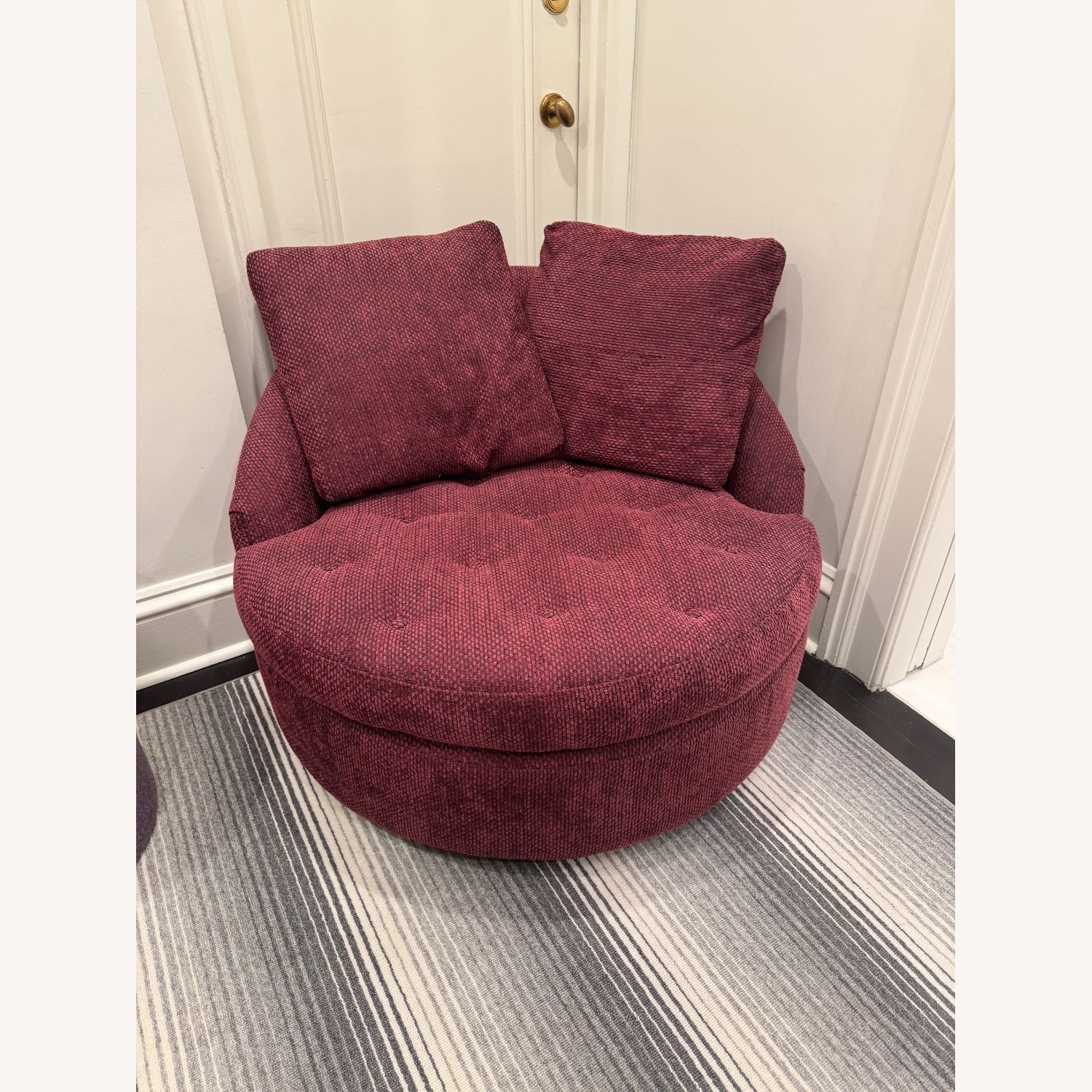 Anthropologie Barwick Swivel Chair - image-3