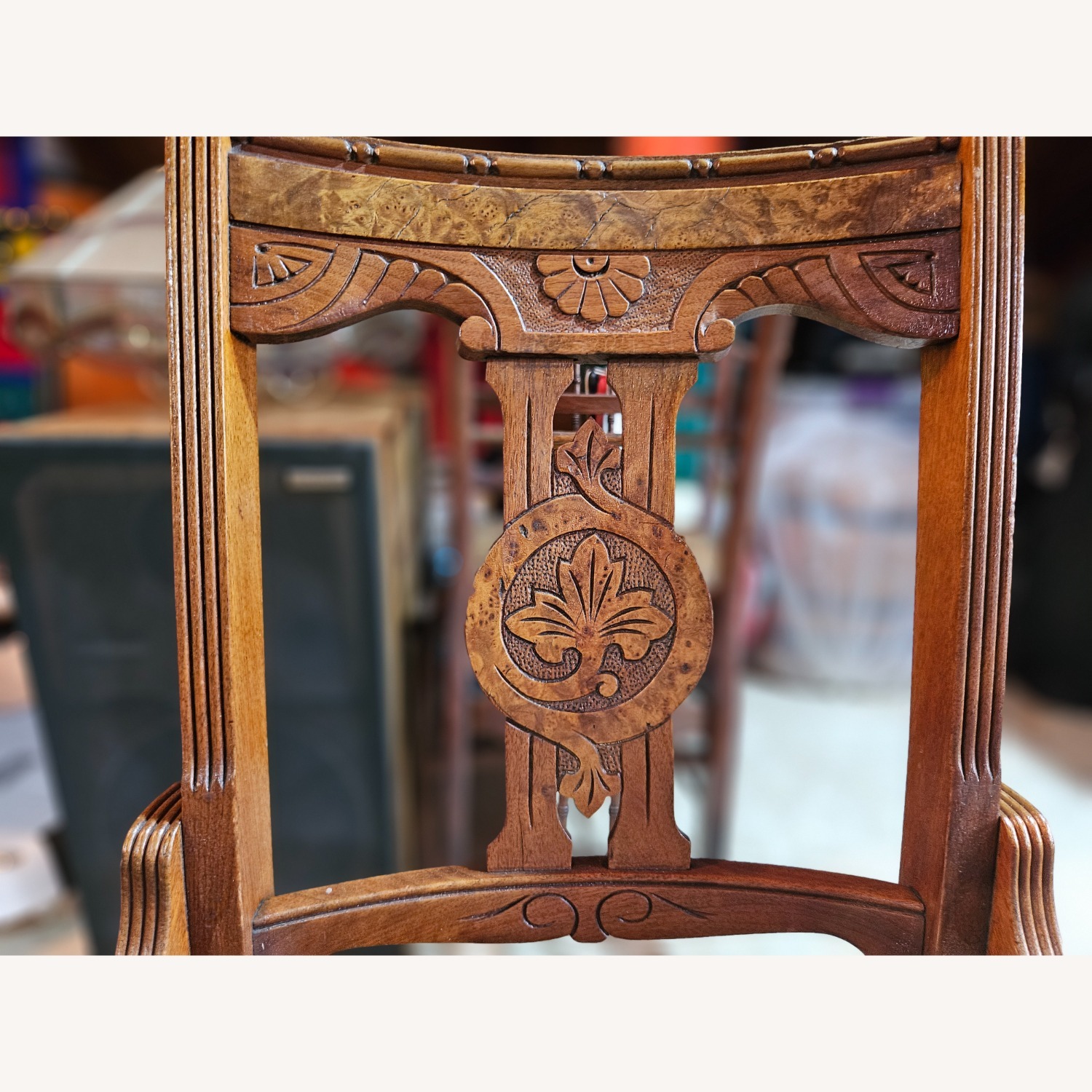 Vintage Pair Victorian Era Parlor Chairs - image-8