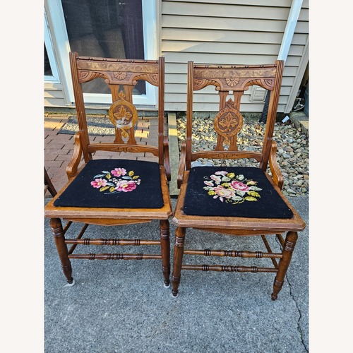 Used Vintage Pair Victorian Era Parlor Chairs for sale on AptDeco