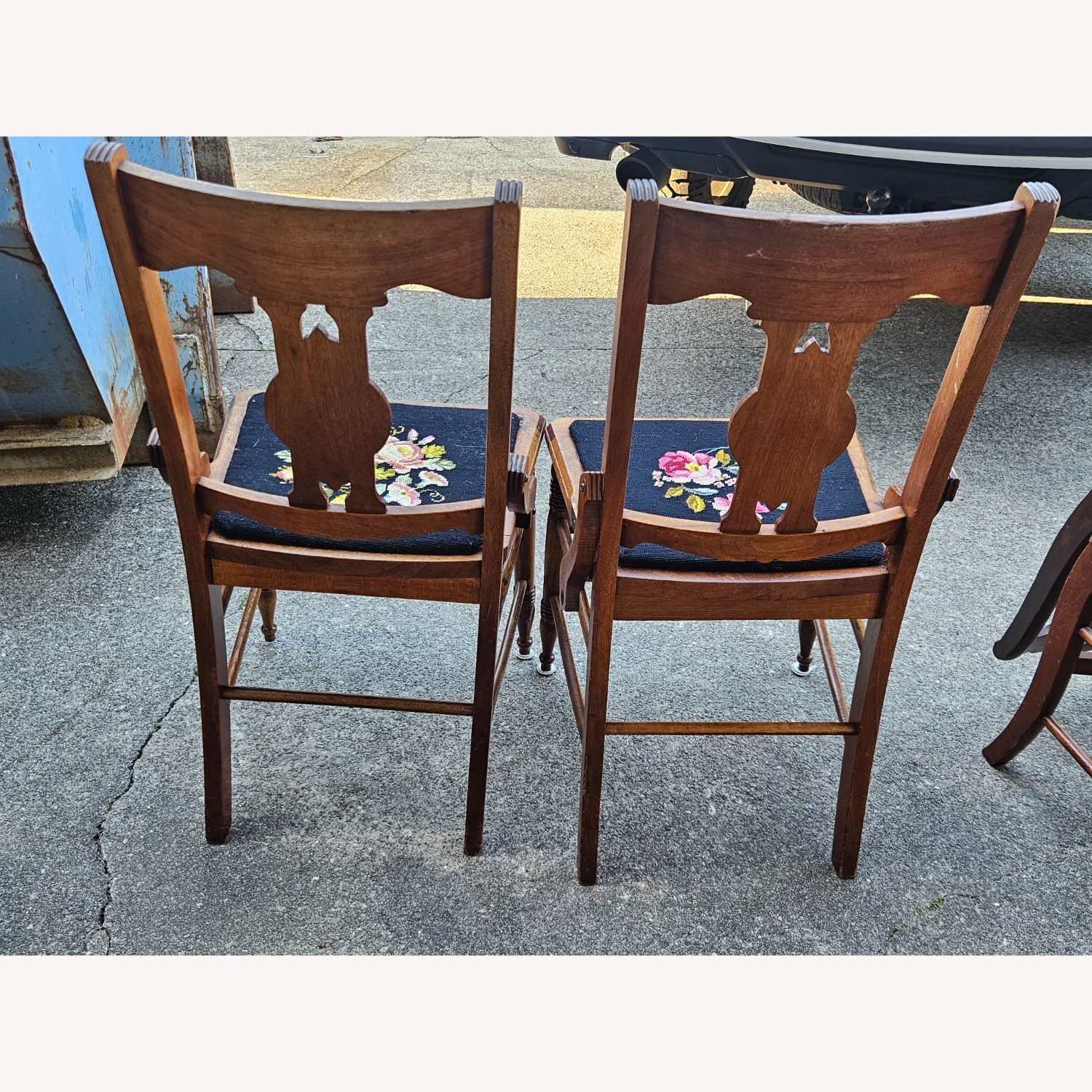 Vintage Pair Victorian Era Parlor Chairs - image-5