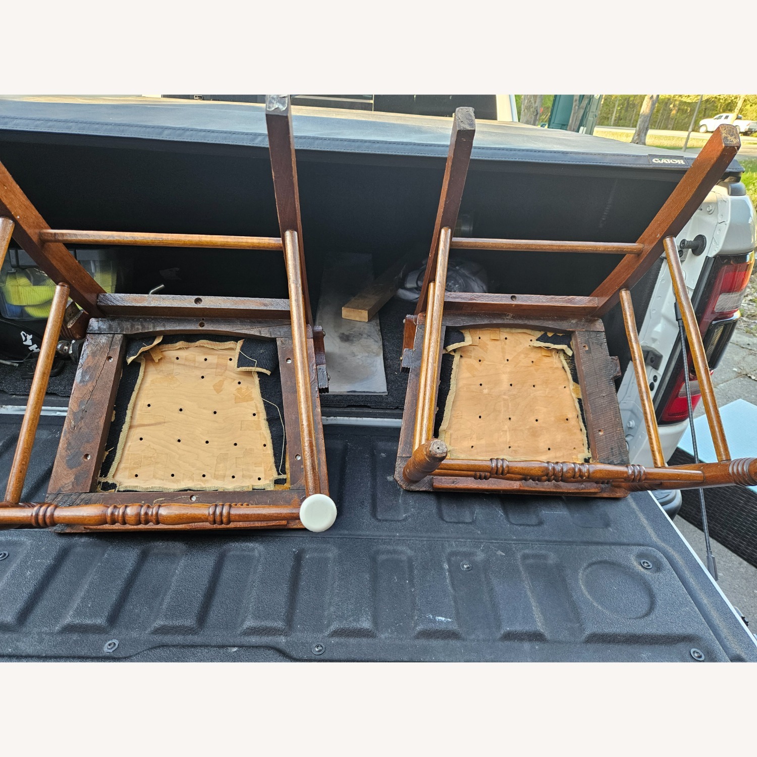 Vintage Pair Victorian Era Parlor Chairs - image-4