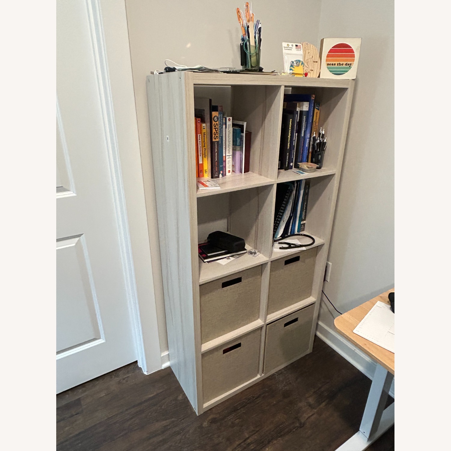 Wayfair ClosetMaid  Walnut colored Cube Bookcase - image-1