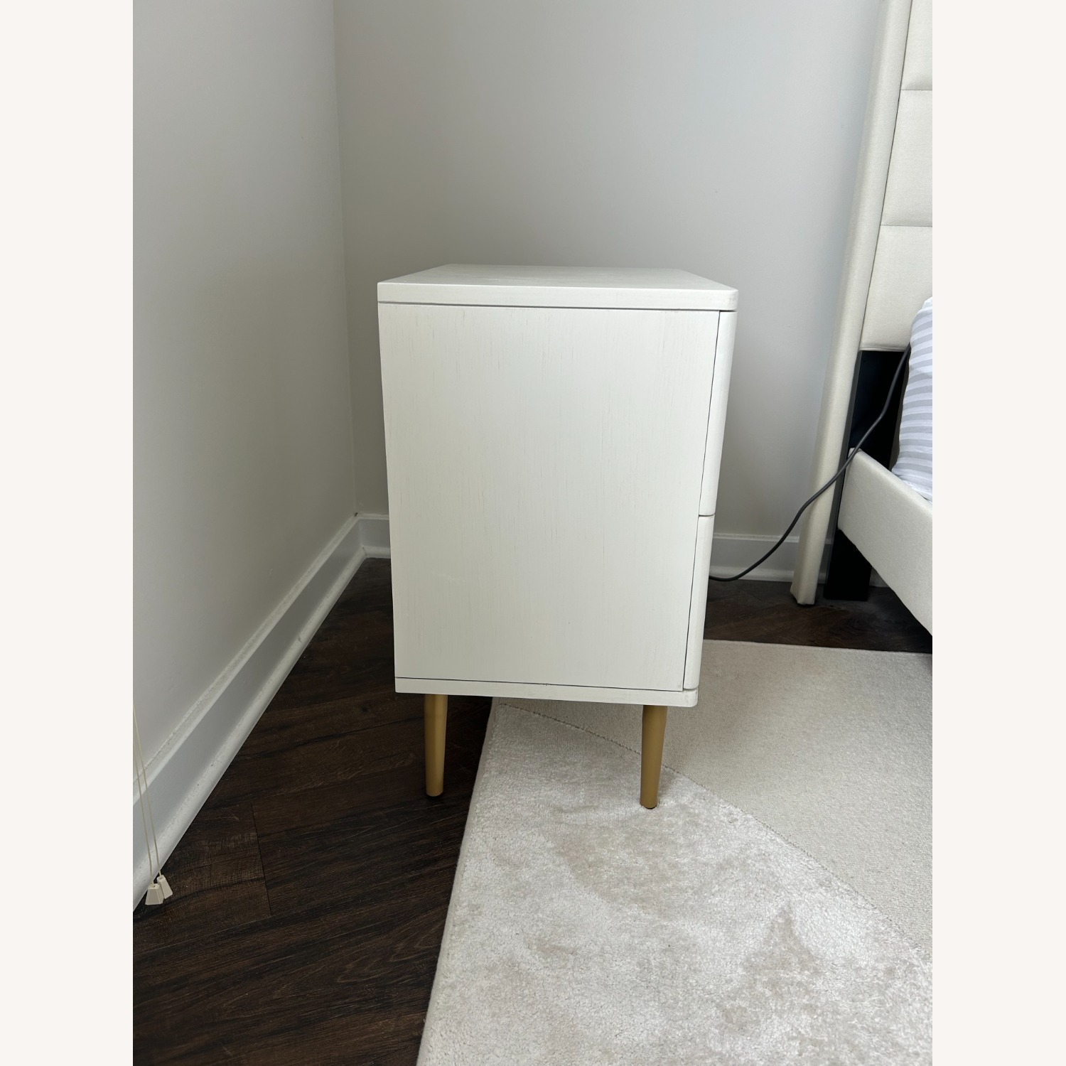 Wayfair Okkra Modern Farmhouse 2-Drawer Woven Nightstand - image-2