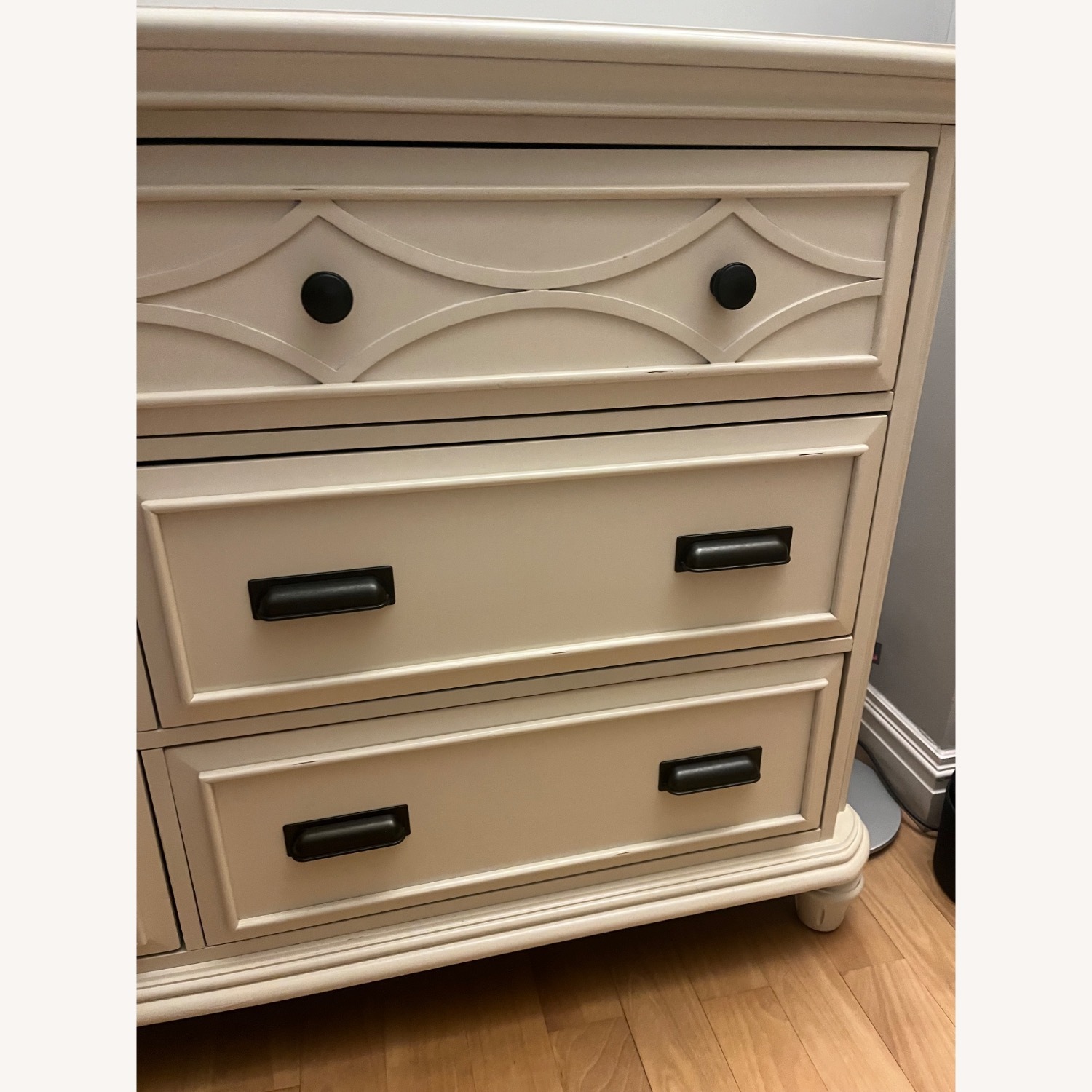 Bob's Discount Furniture Mystic Bay White Wood Dresser - image-9