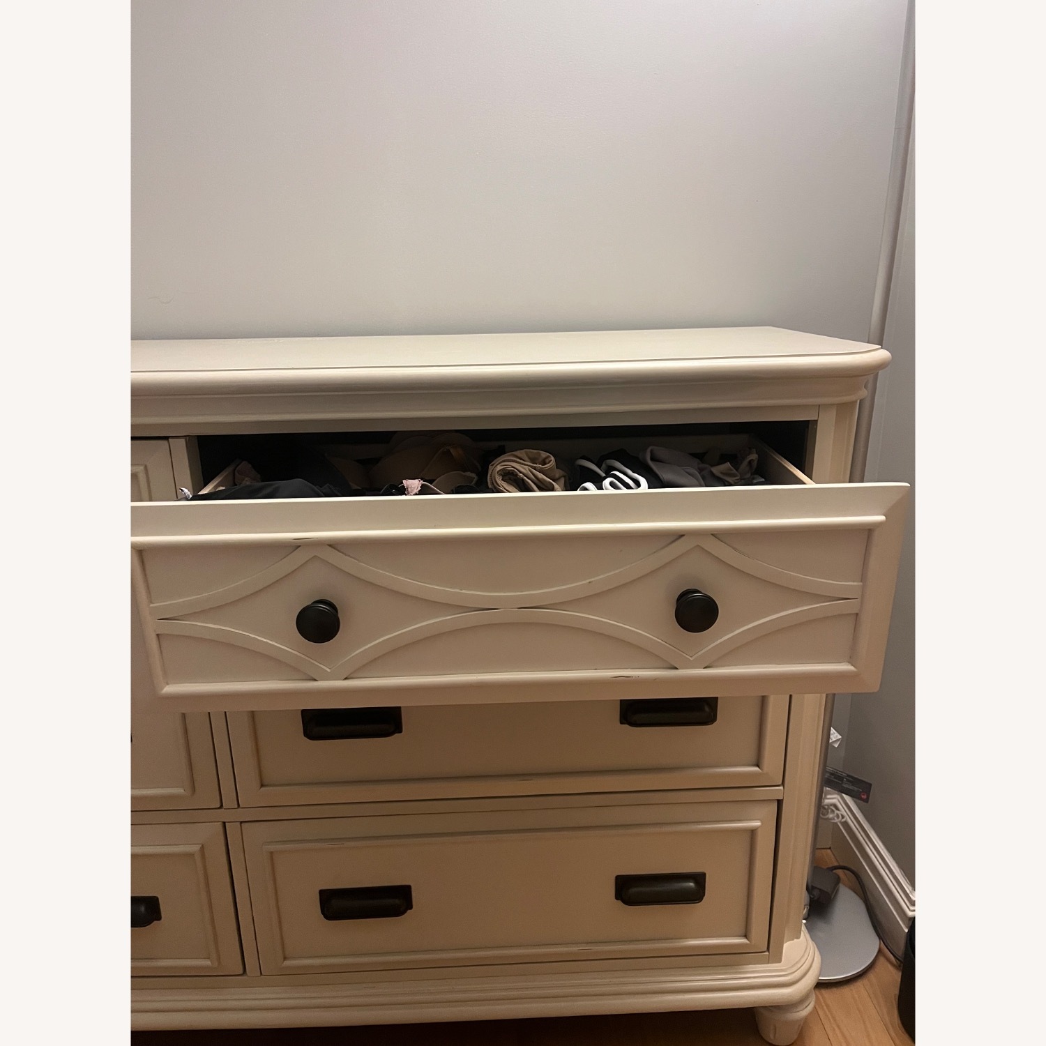 Bob's Discount Furniture Mystic Bay White Wood Dresser - image-3