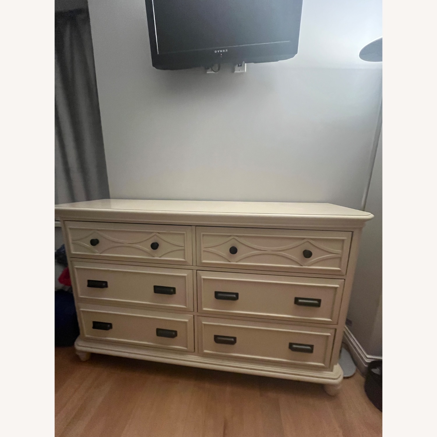 Bob's Discount Furniture Mystic Bay White Wood Dresser - image-1