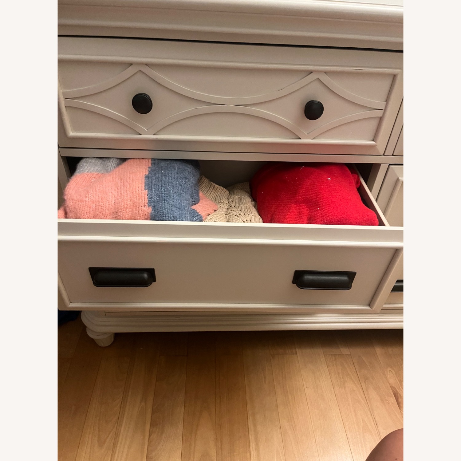 Bob's Discount Furniture Mystic Bay White Wood Dresser - image-7