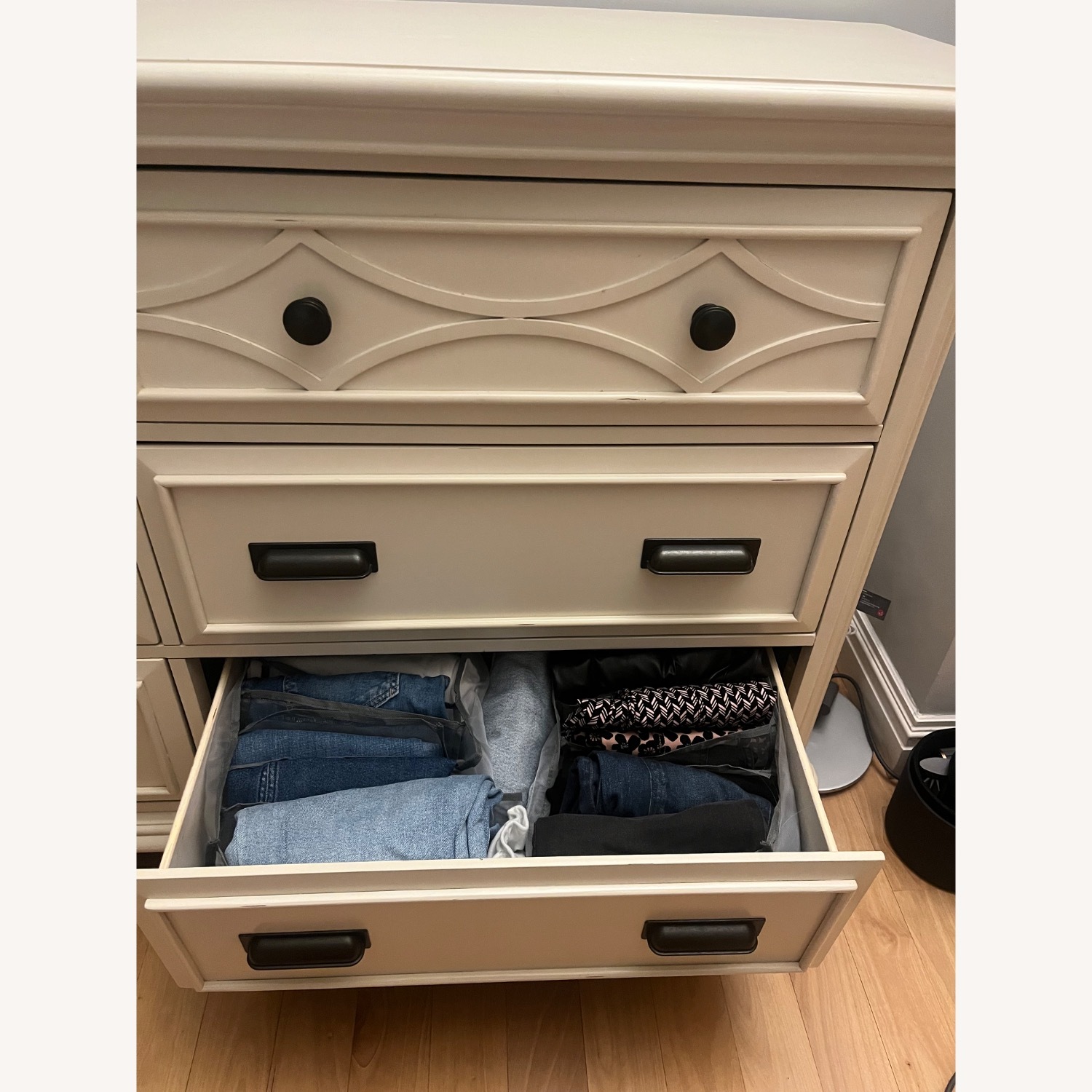 Bob's Discount Furniture Mystic Bay White Wood Dresser - image-5