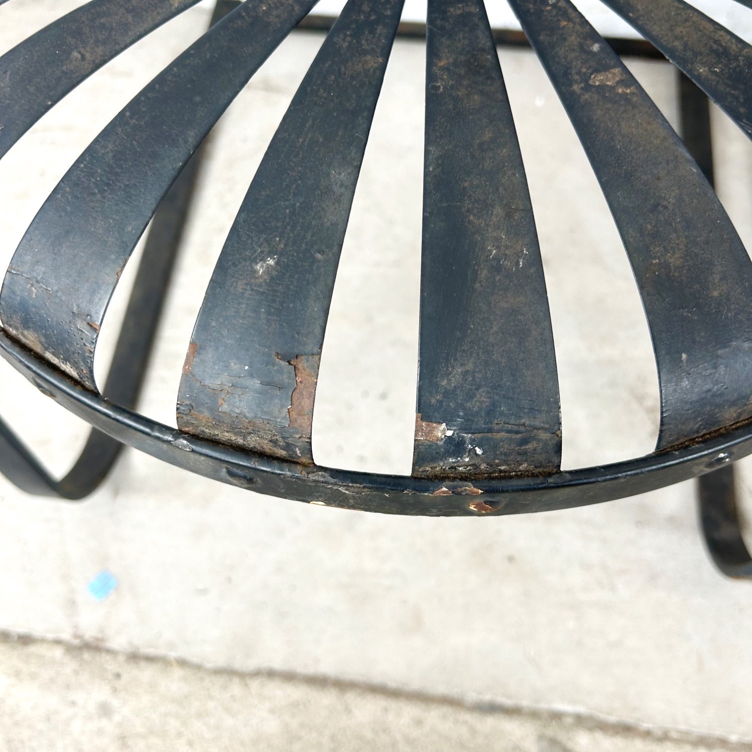 Vintage Patio Chairs attr François Carré- Pair - image-7