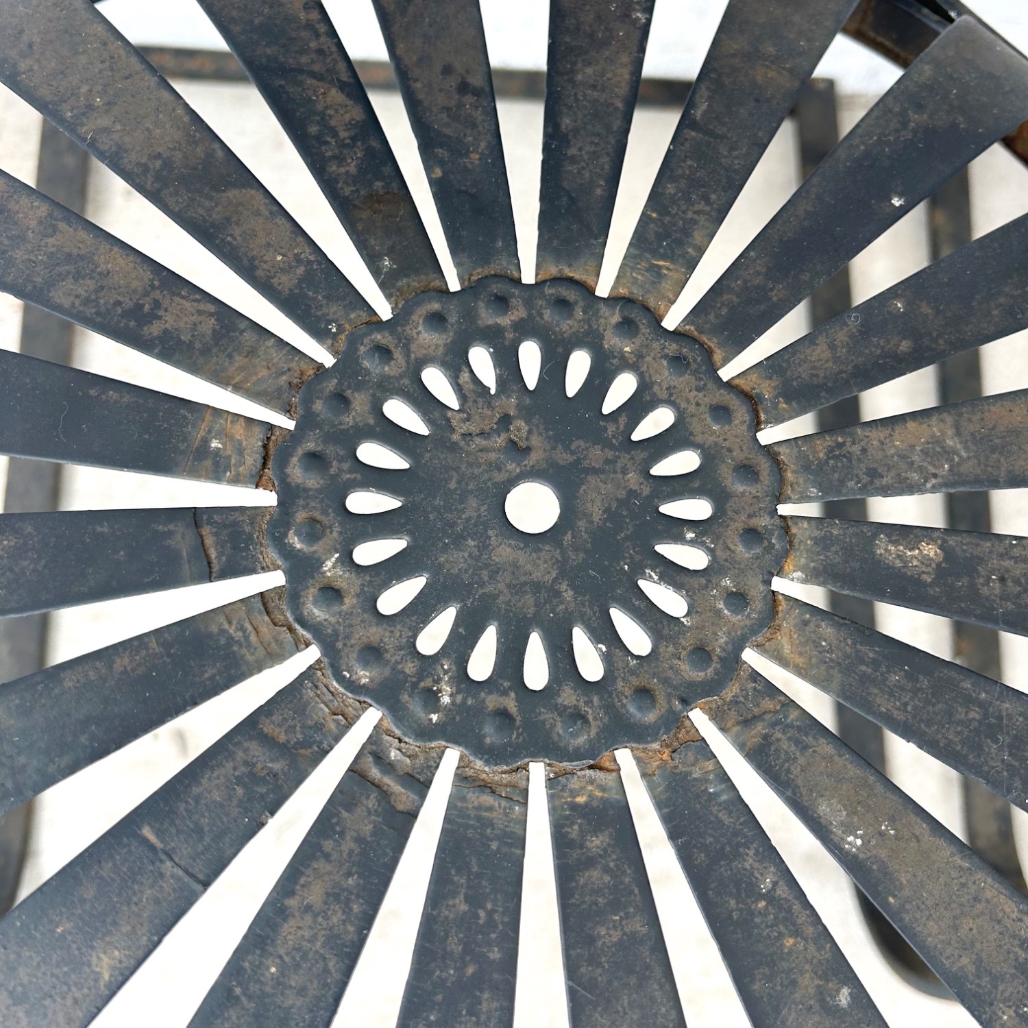 Vintage Patio Chairs attr François Carré- Pair - image-5