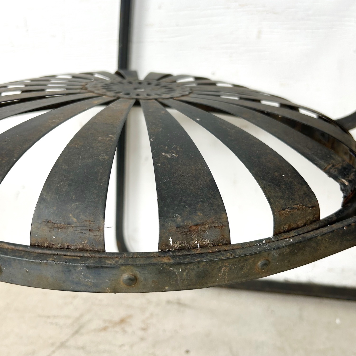 Vintage Patio Chairs attr François Carré- Pair - image-18