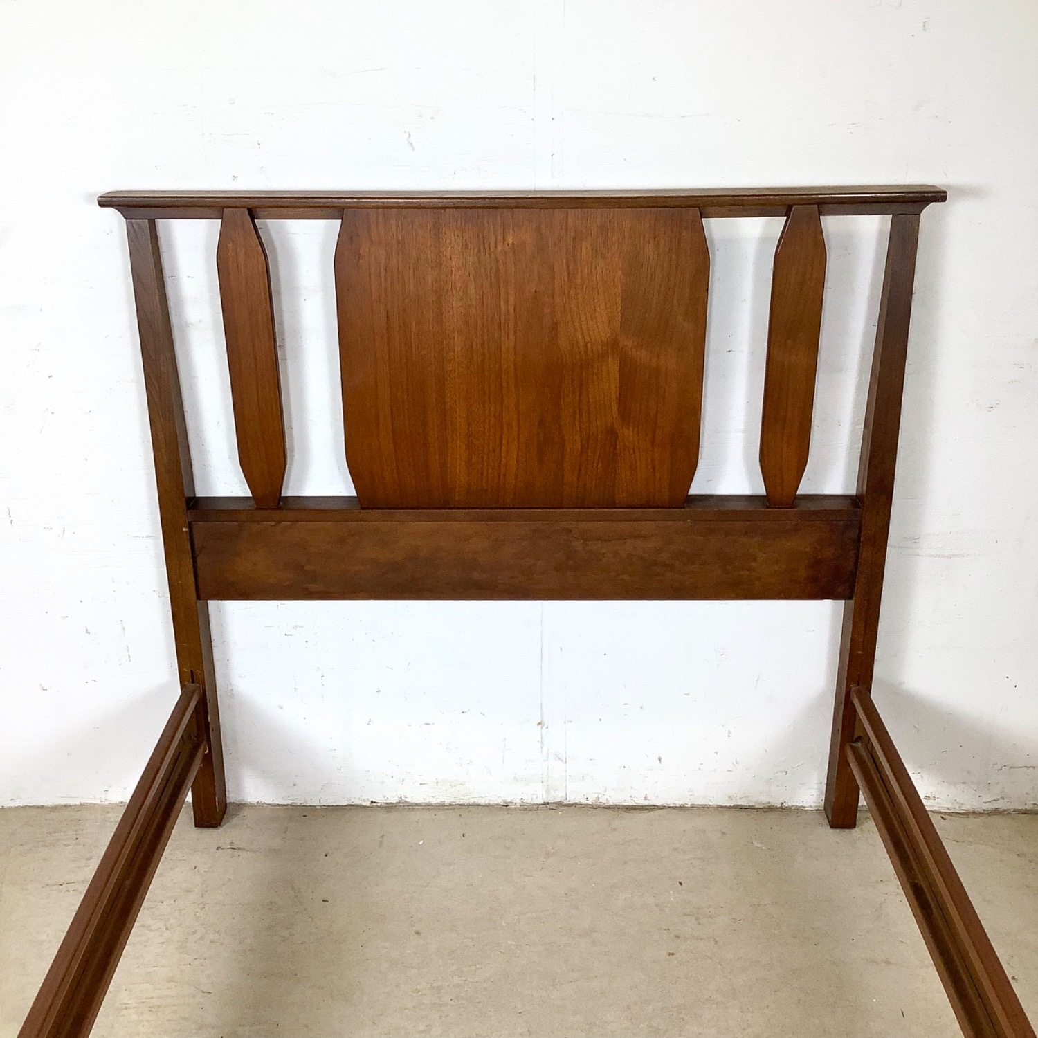 Mid-Century Walnut Bed Frame- Twin - image-3
