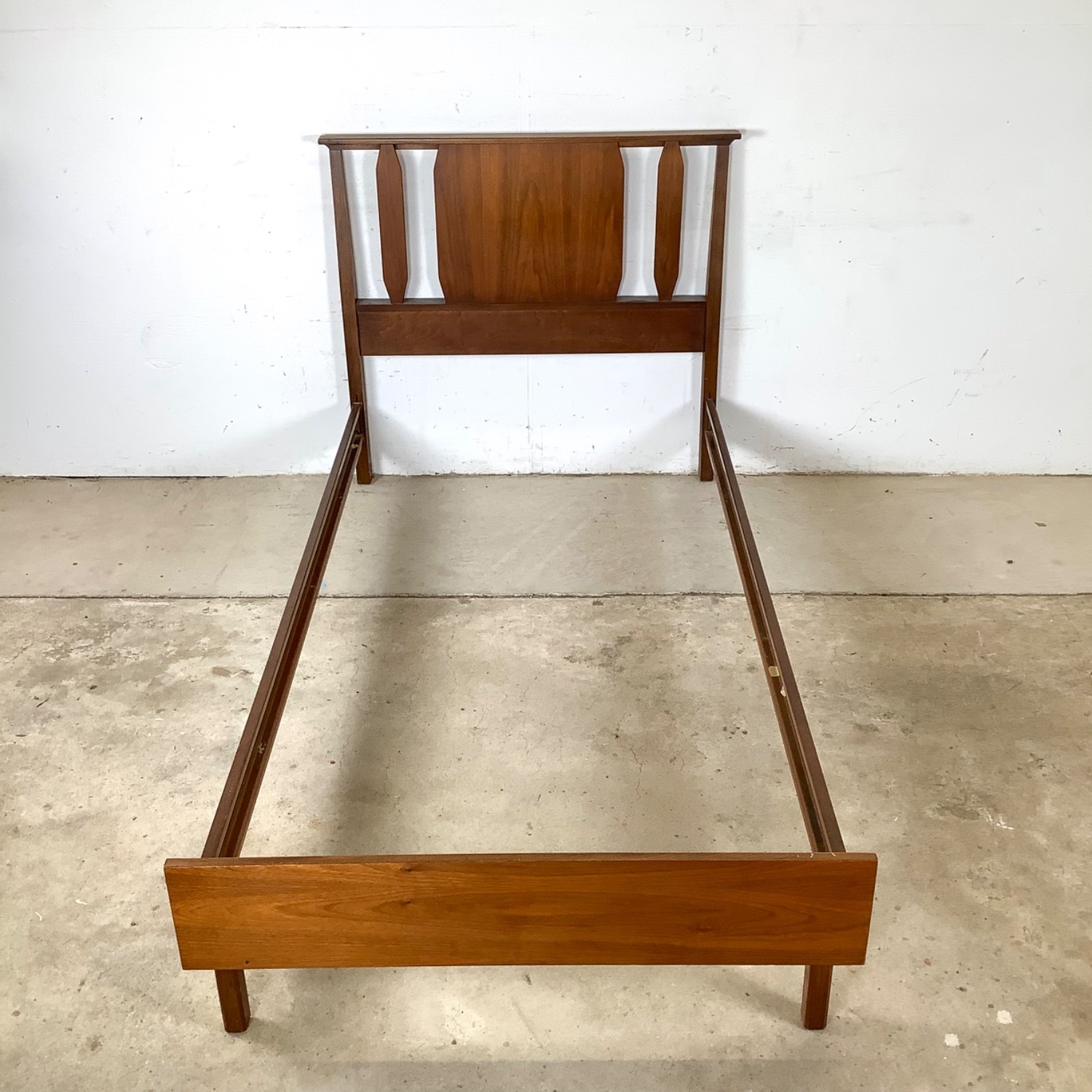 Mid-Century Walnut Bed Frame- Twin - image-9