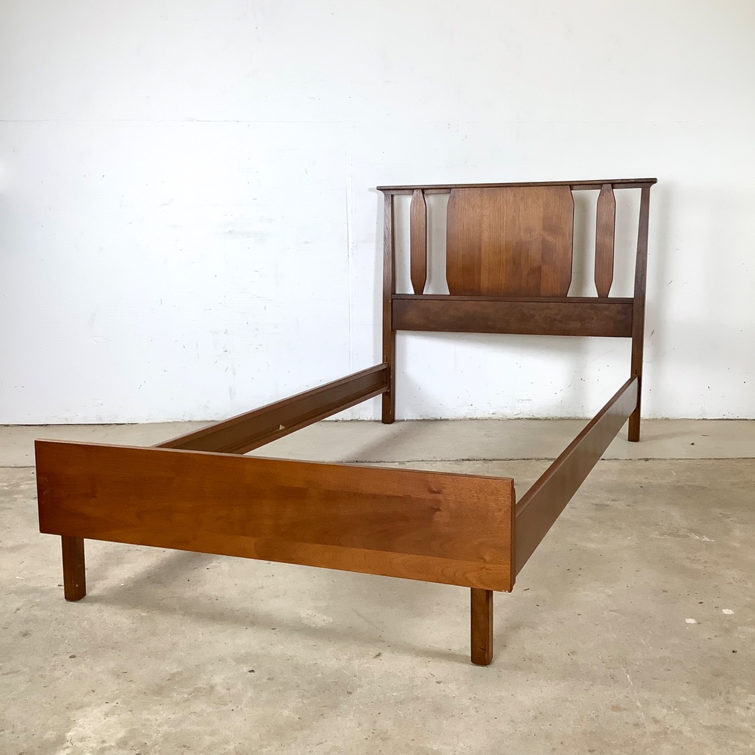 Mid-Century Walnut Bed Frame- Twin - image-8