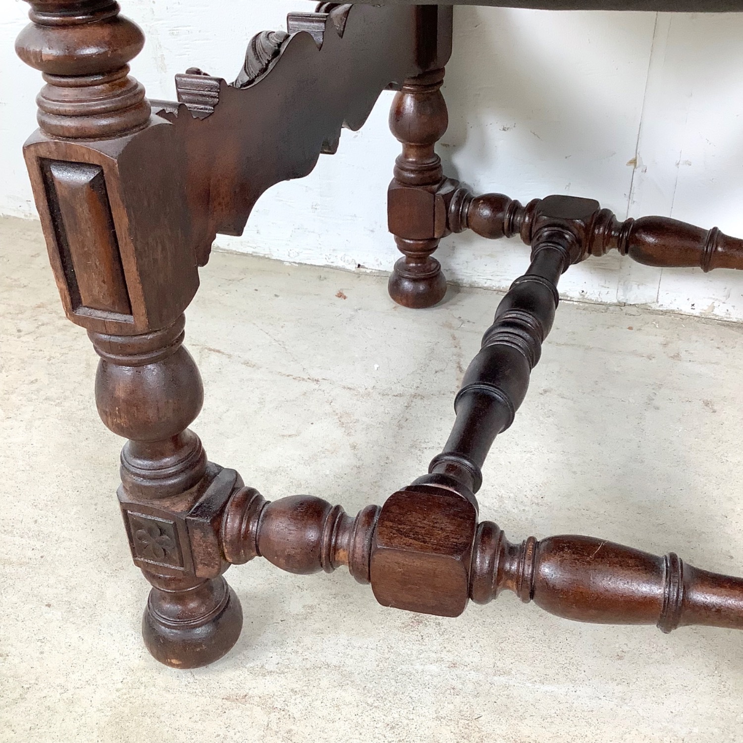 Antique Victorian Side Chair in Red Velvet - image-13