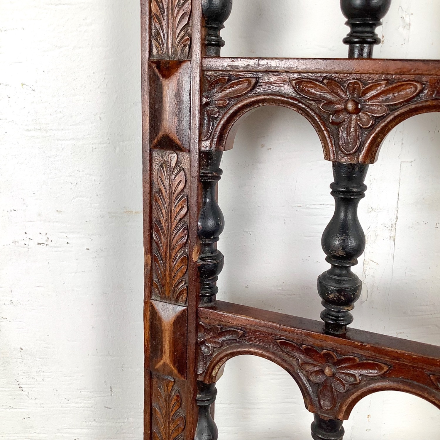 Antique Victorian Side Chair in Red Velvet - image-18