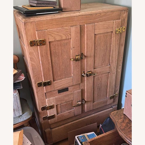 Used Vintage Refrigerator Ice Box Circa 1910 for sale on AptDeco
