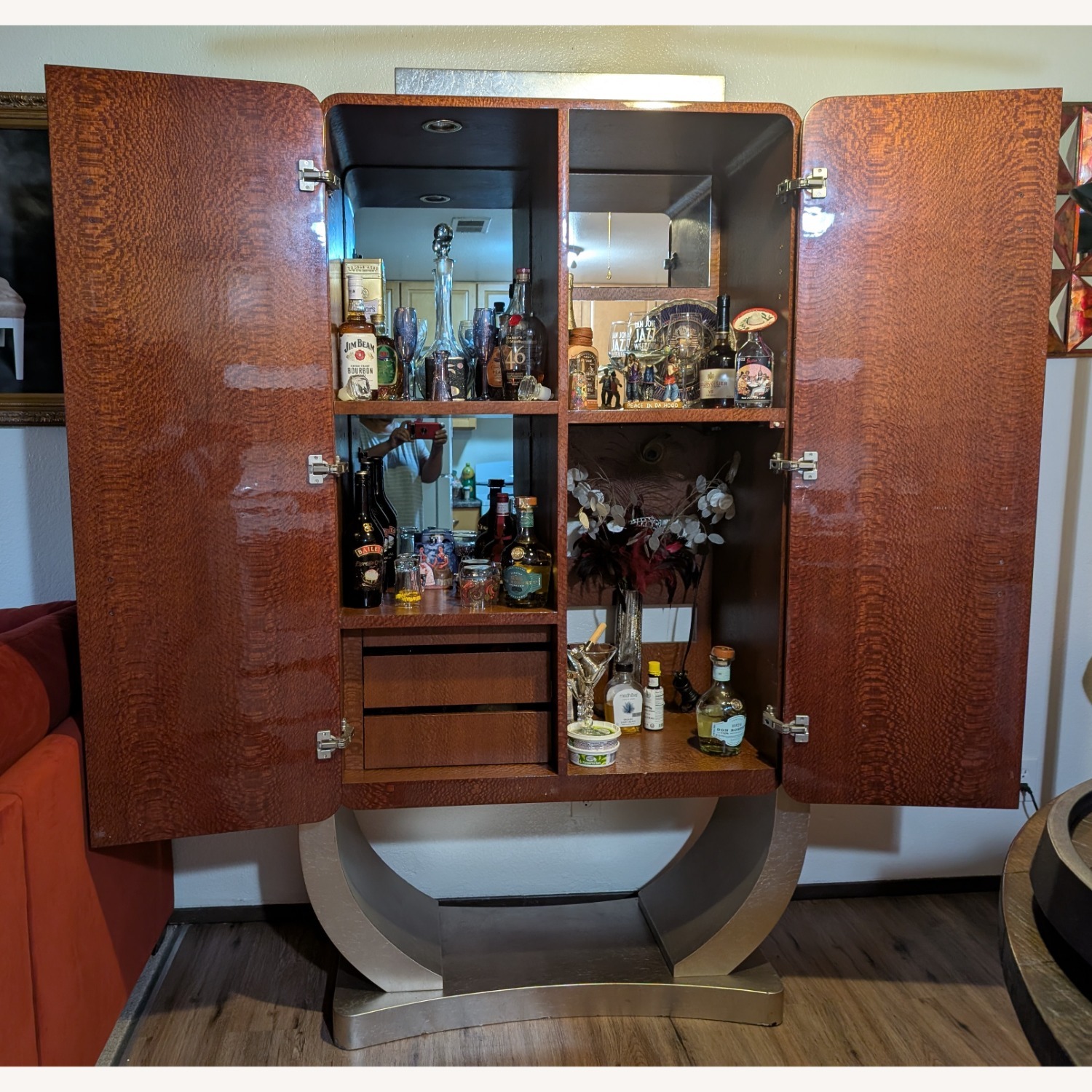 Vintage Art Deco Bar Cabinet  - image-4
