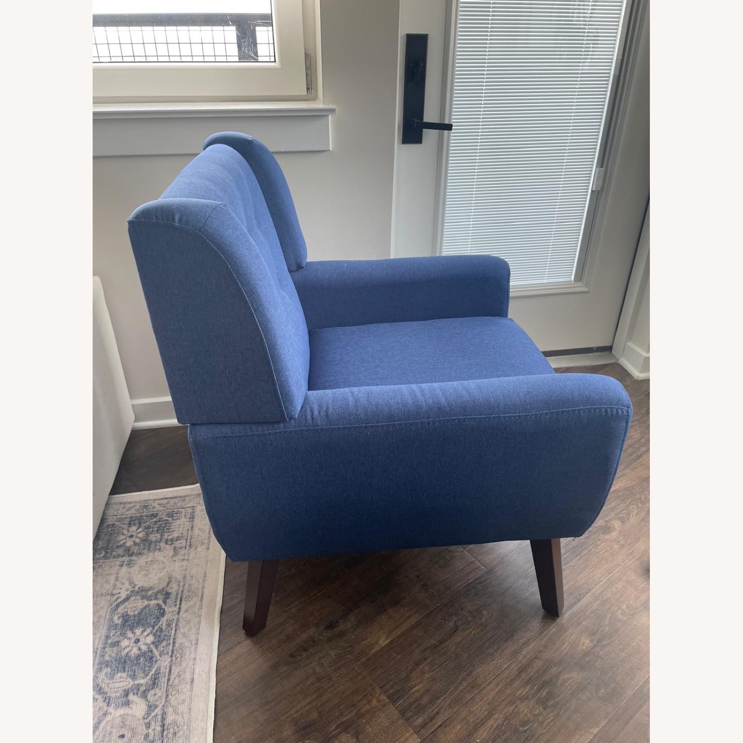 Wayfair George Oliver Blue Fabric Armchair - image-2