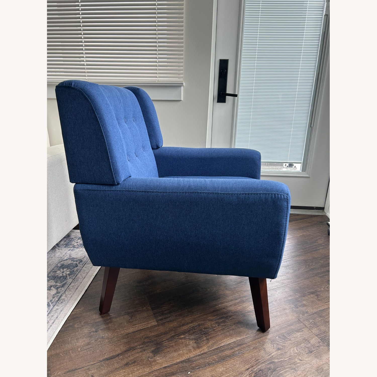 Wayfair George Oliver Blue Fabric Armchair - image-3