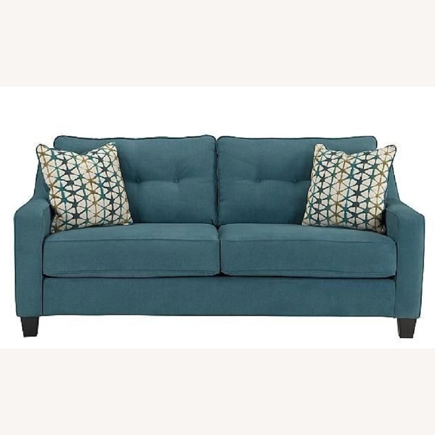 Ashley Furniture Shayla Queen Sleeper Sofa in Teal - image-2