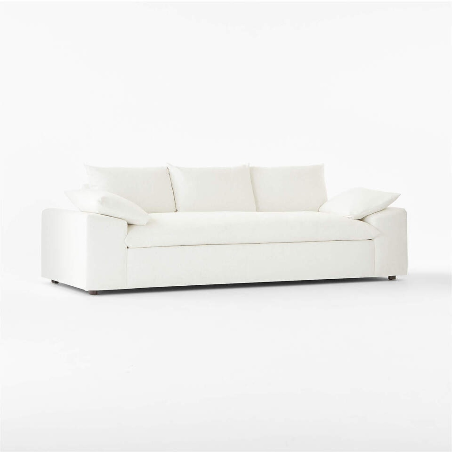 Crate & Barrel Algora White Fabric 3+ Seater Sofa - image-6