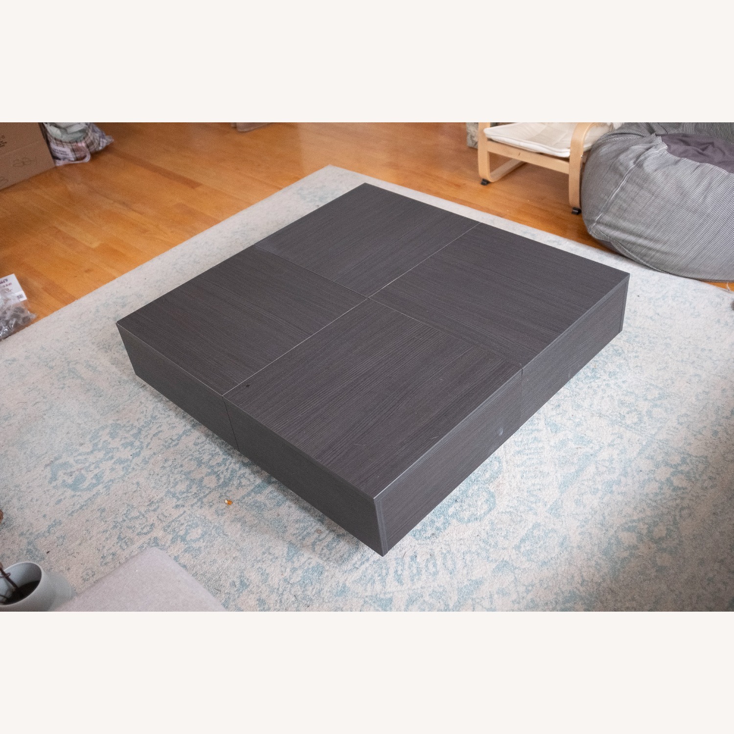Lazzoni Rocco Dark Gray Wood Coffee Table - image-7