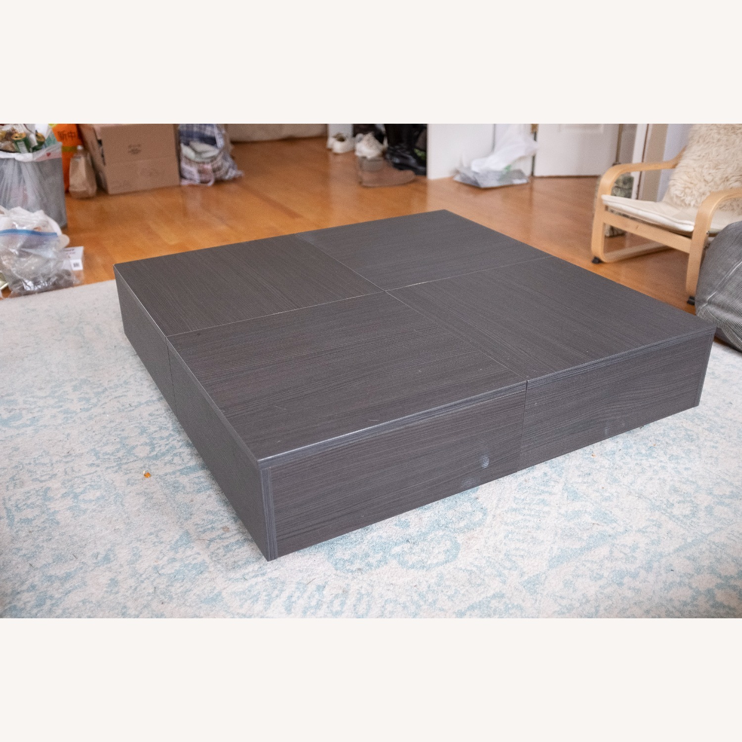 Lazzoni Rocco Dark Gray Wood Coffee Table - image-4