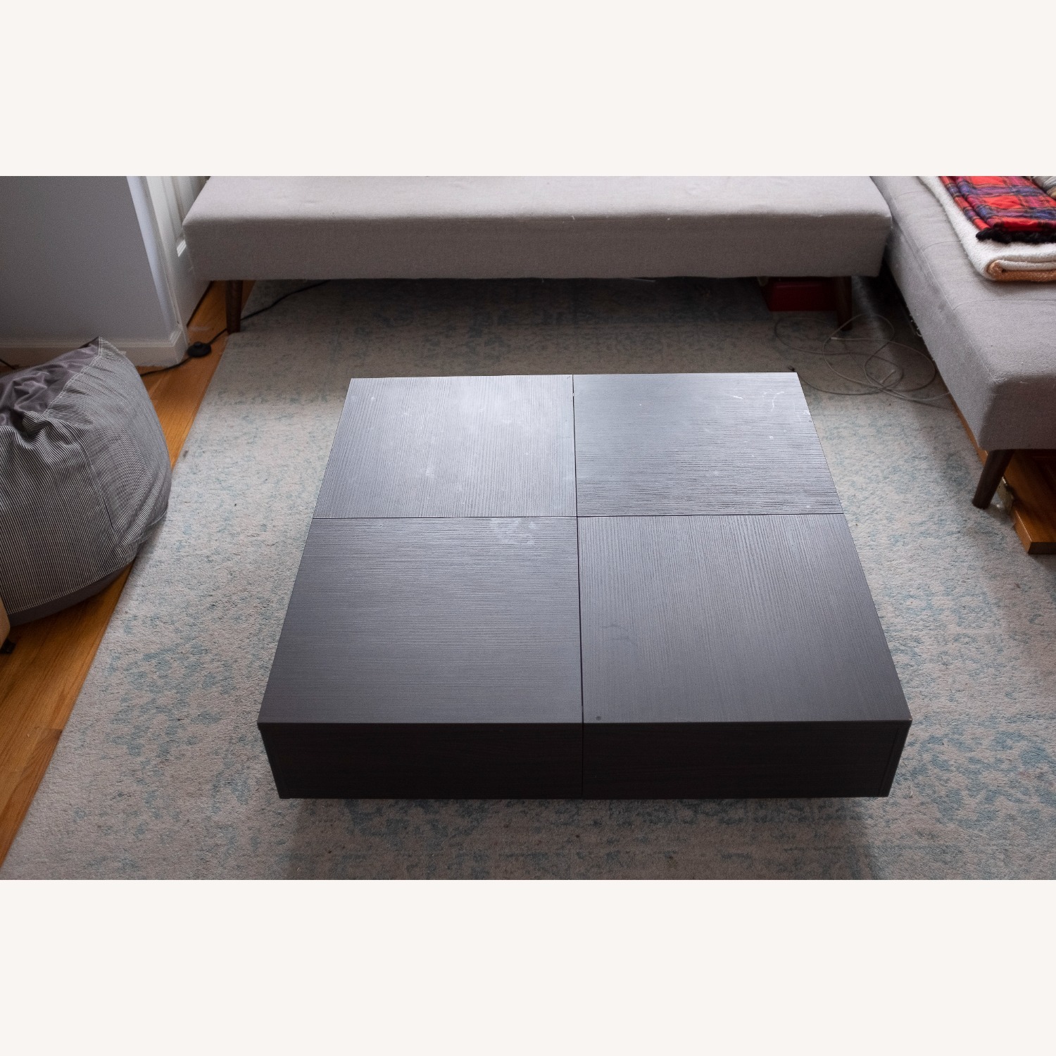 Lazzoni Rocco Dark Gray Wood Coffee Table - image-6