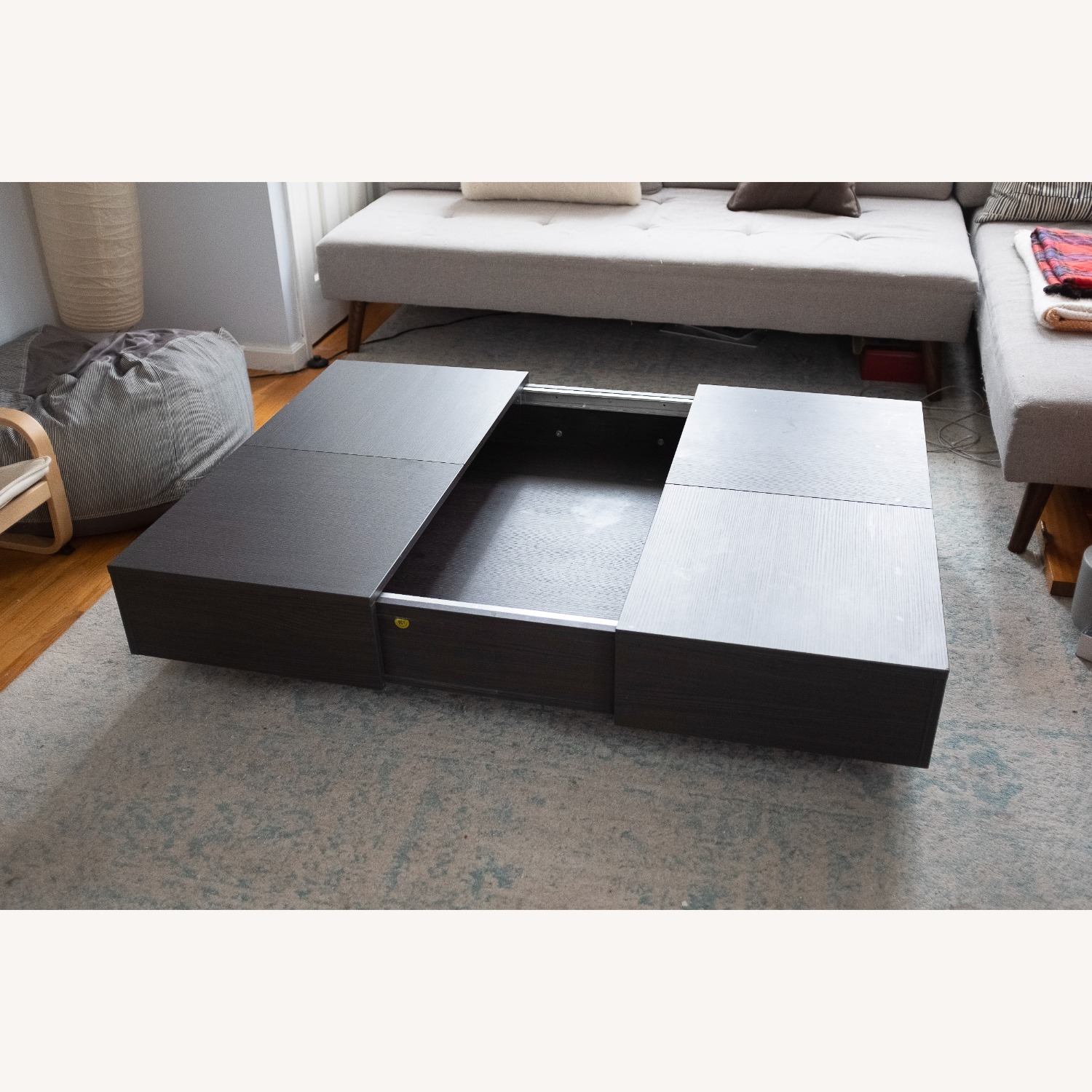 Lazzoni Rocco Dark Gray Wood Coffee Table - image-9