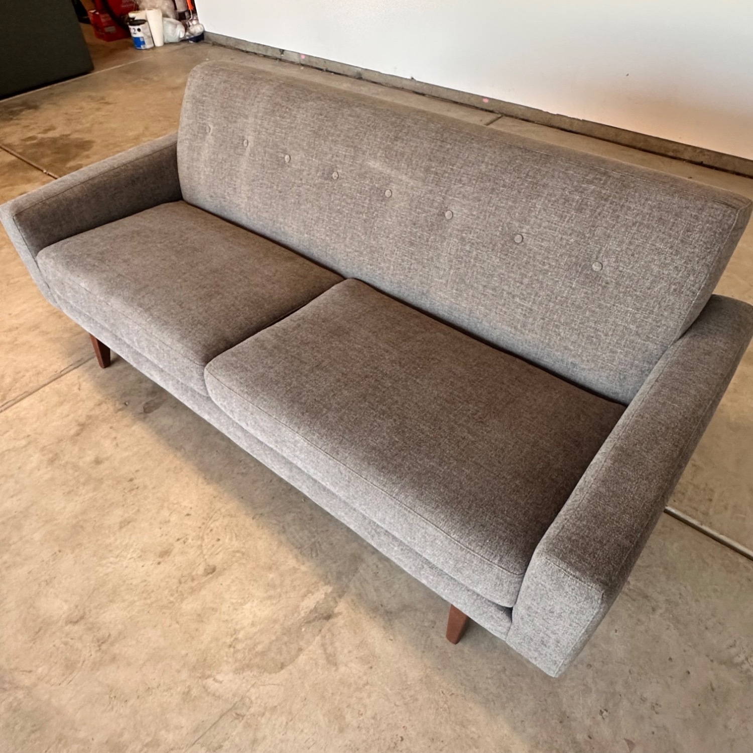 Tyler Dark Gray Fabric Loveseat - image-15