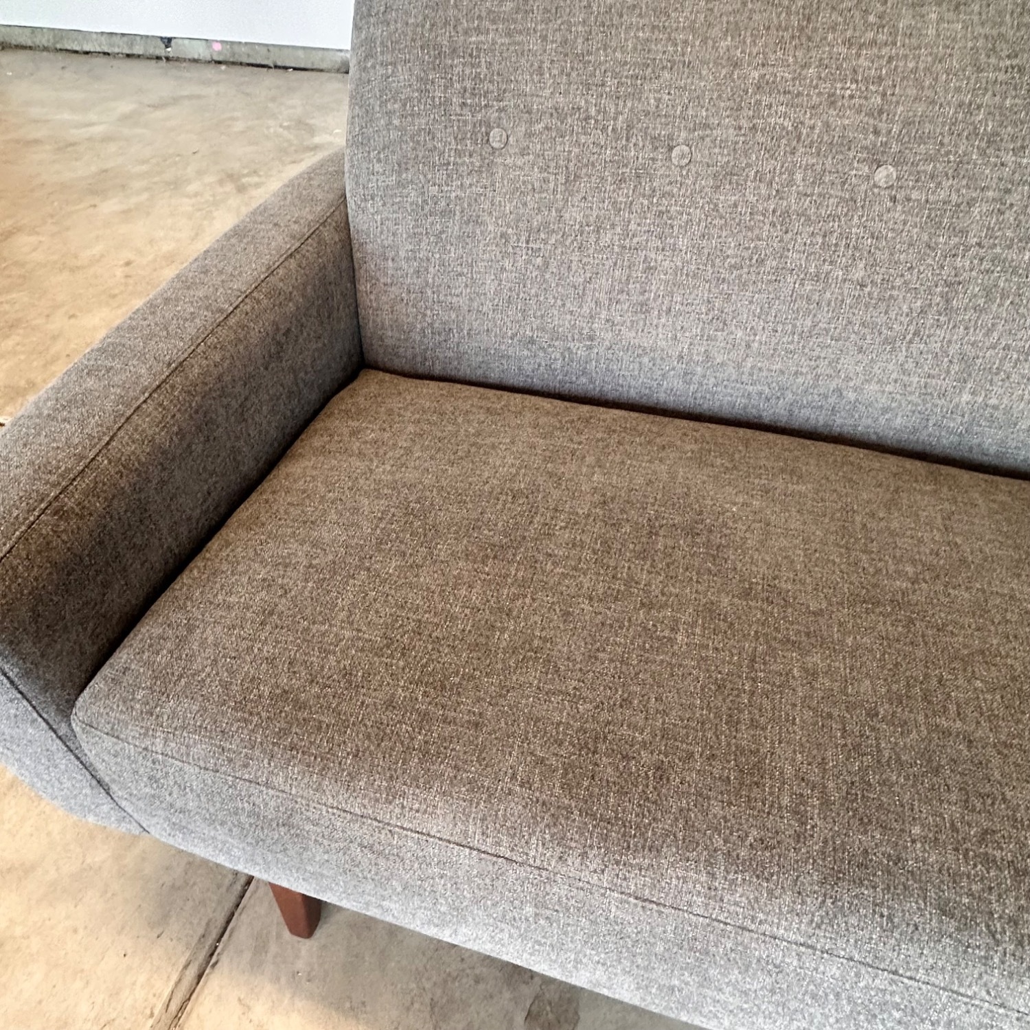 Tyler Dark Gray Fabric Loveseat - image-19