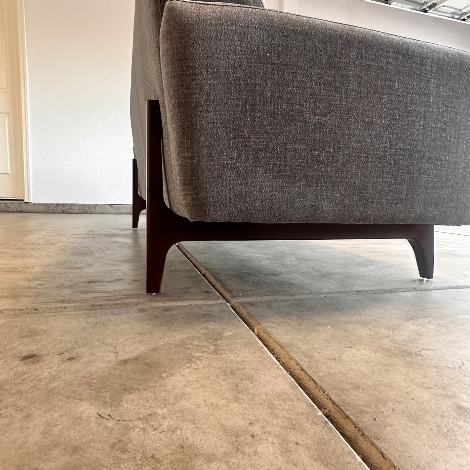 Tyler Dark Gray Fabric Loveseat - image-22