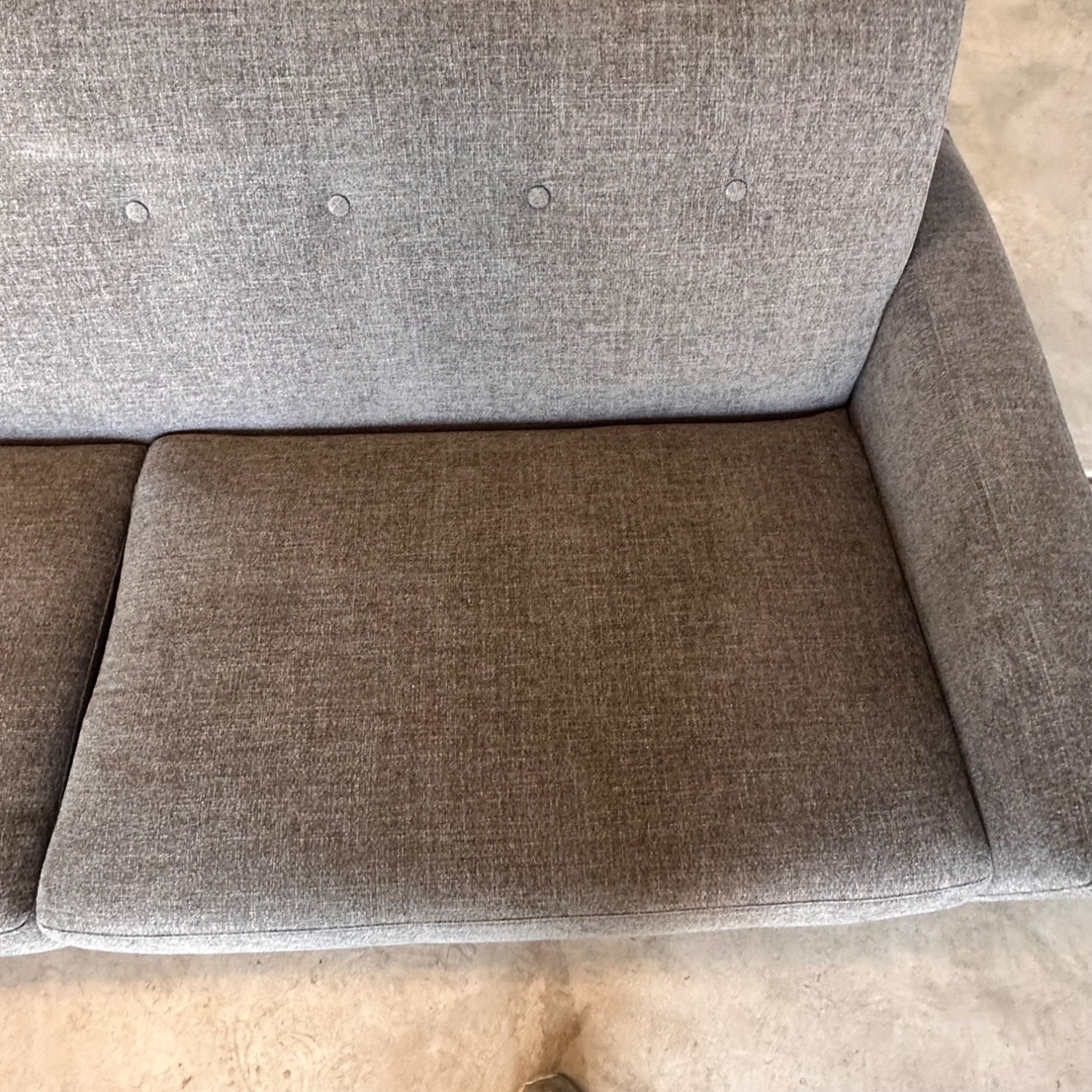 Tyler Dark Gray Fabric Loveseat - image-16