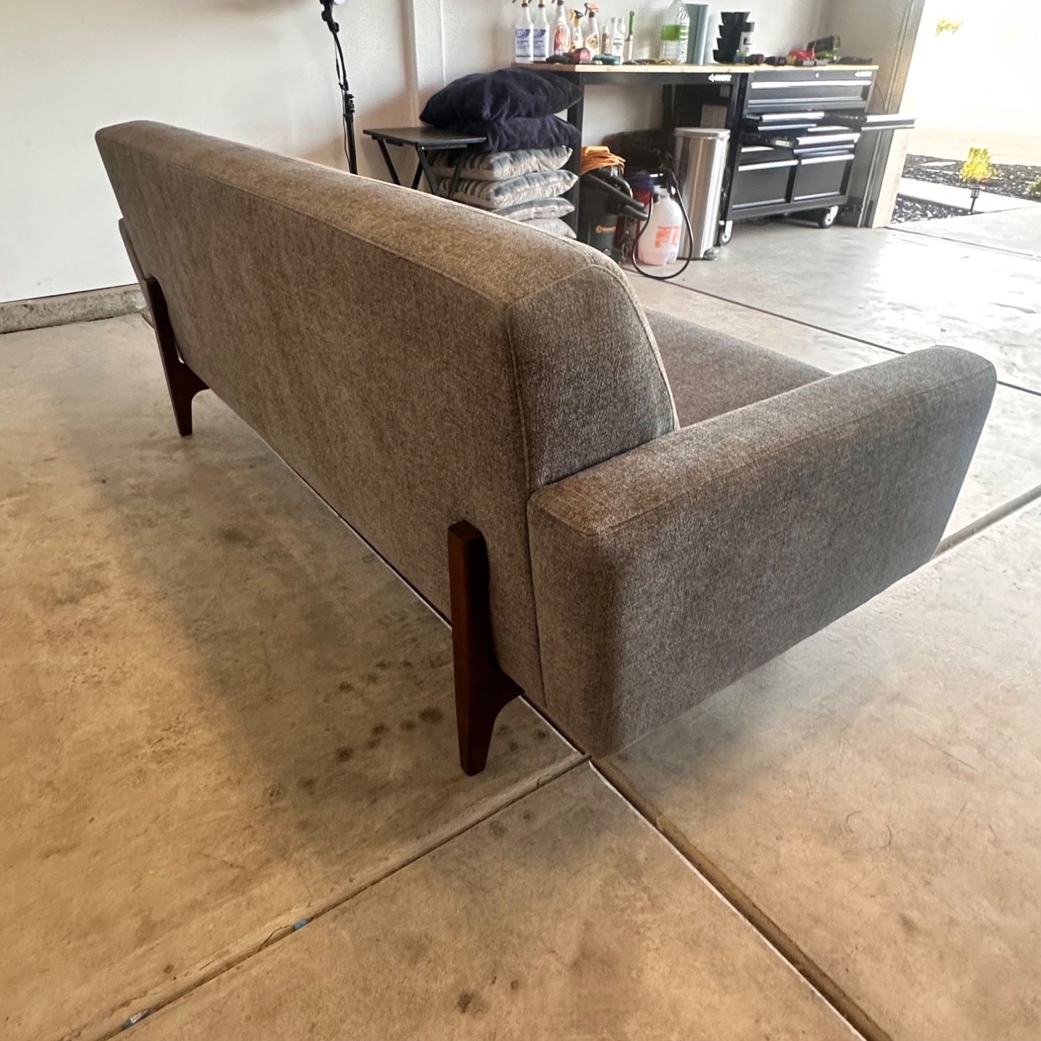 Tyler Dark Gray Fabric Loveseat - image-12