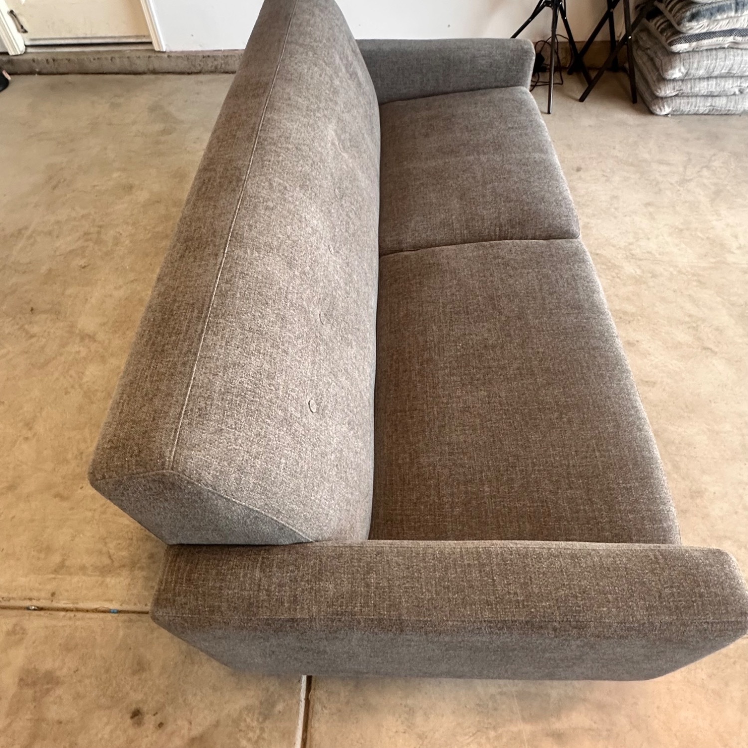 Tyler Dark Gray Fabric Loveseat - image-11