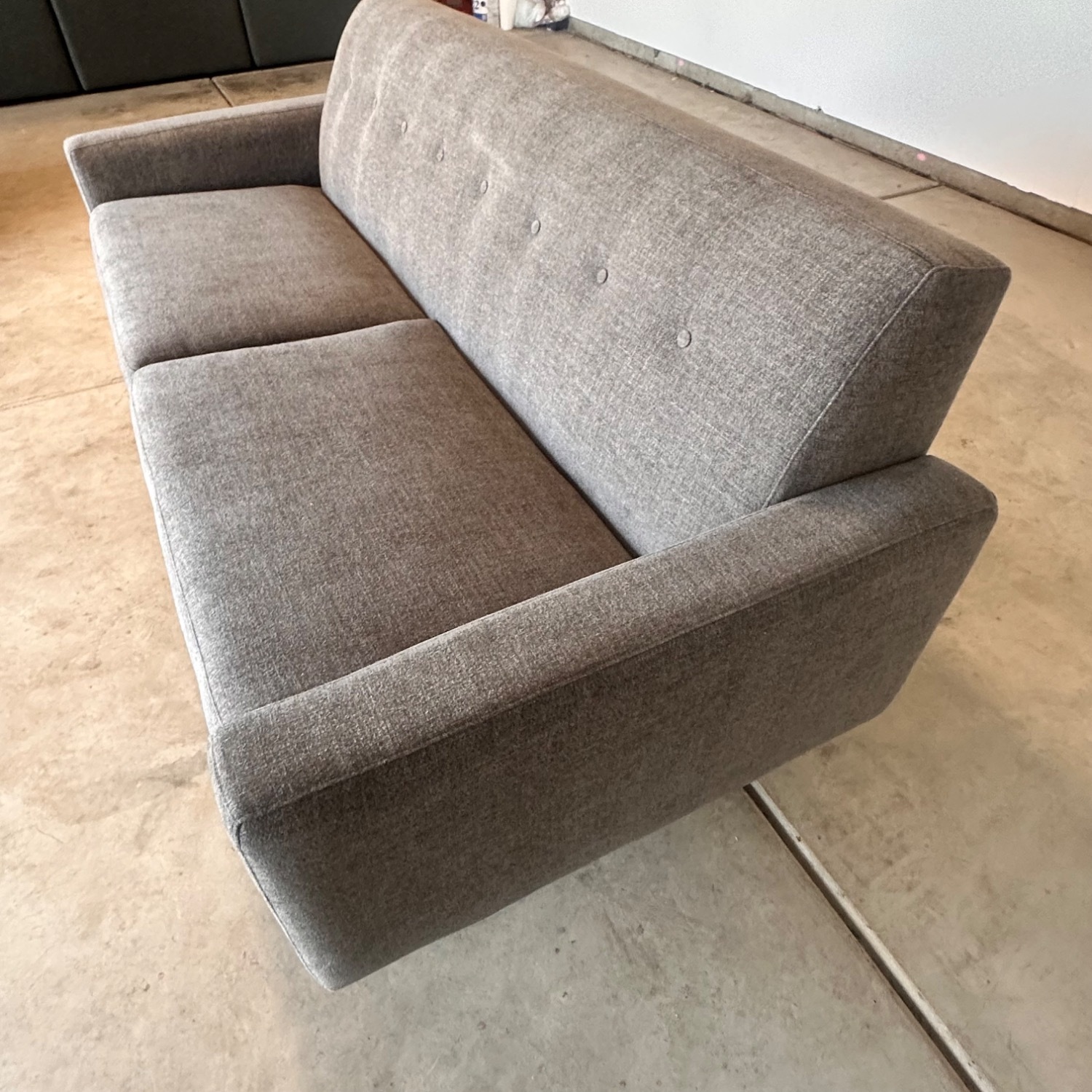 Tyler Dark Gray Fabric Loveseat - image-8