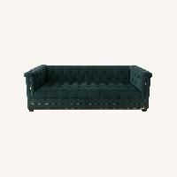 Raymour & Flanigan Blue Fabric 3+ Seater Sofa