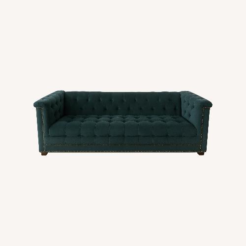 Used Raymour & Flanigan Blue Fabric 3+ Seater Sofa for sale on AptDeco