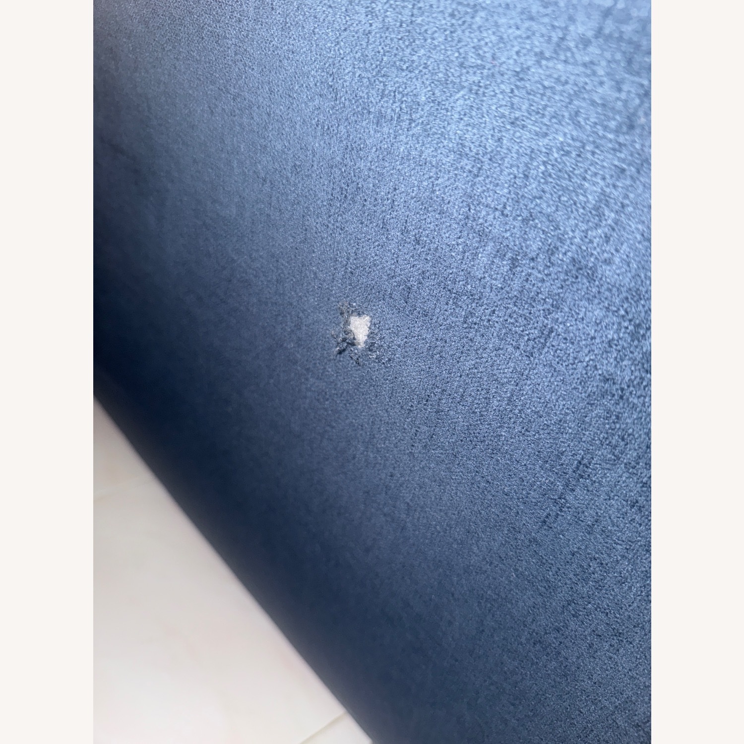 Raymour & Flanigan Blue Fabric 3+ Seater Sofa - image-2