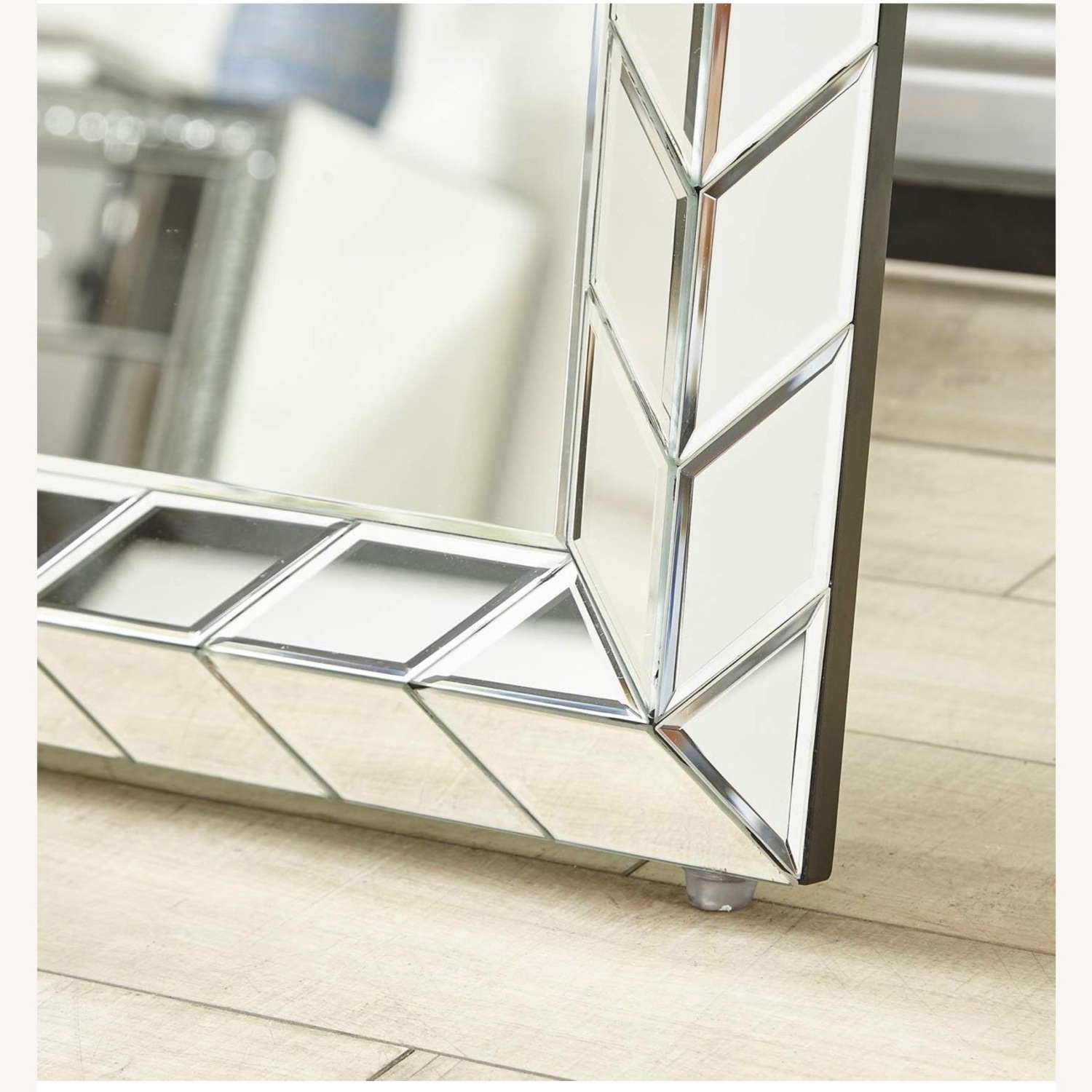 Wayfair Stillings Silver Glass Floor Mirror - image-2