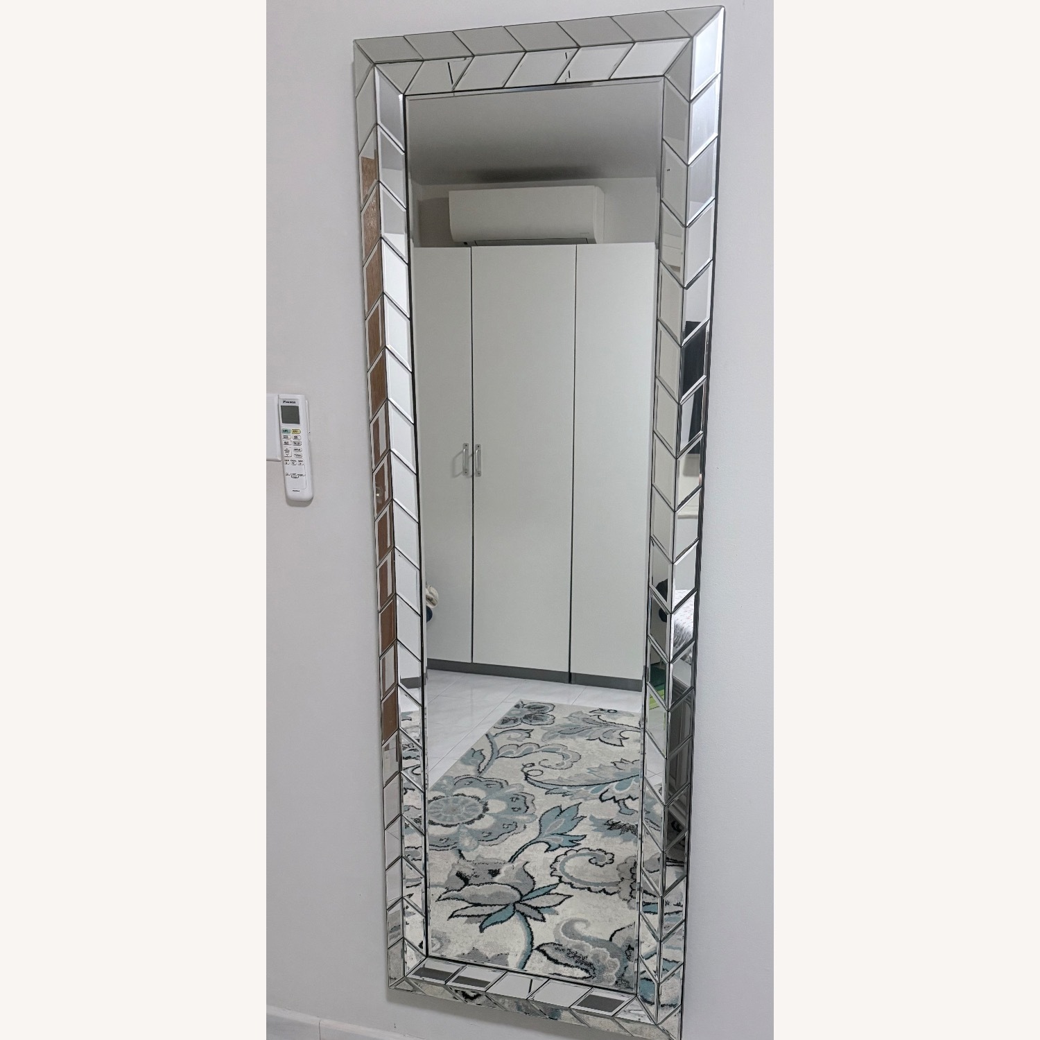 Wayfair Stillings Silver Glass Floor Mirror - image-3