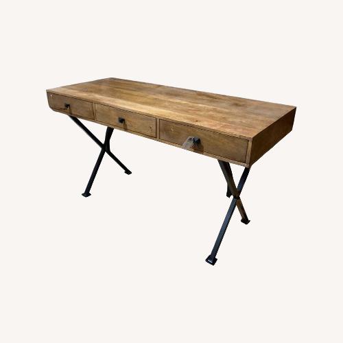 Used Villa2 Dakota Wood & Metal Desk for sale on AptDeco