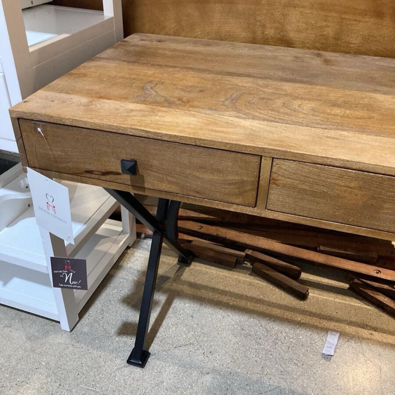 Villa2 Dakota Wood & Metal Desk - image-4